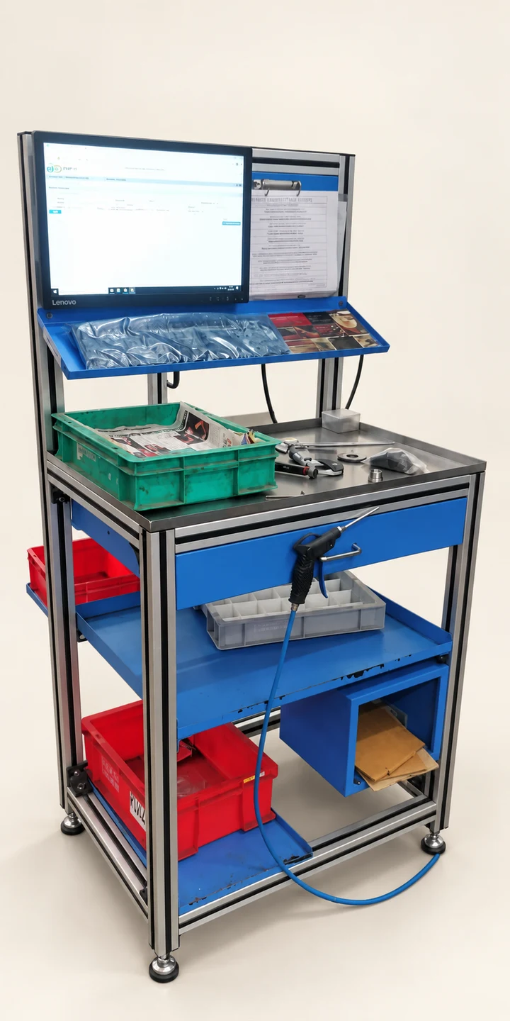 Inspection Table — AI-cleaned product photograph