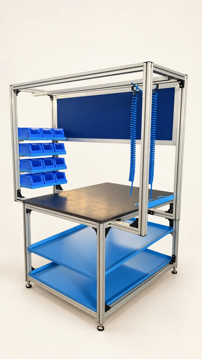 Assembly Table — AI-cleaned product photograph