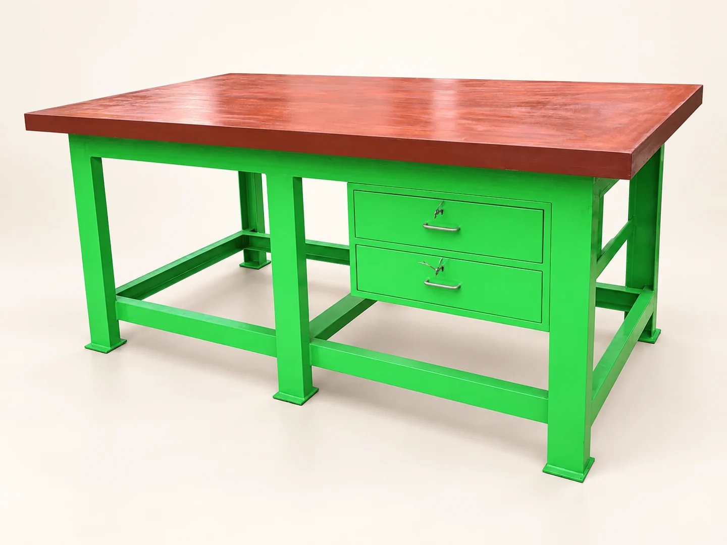 Tool Room Table — AI-retouched background
