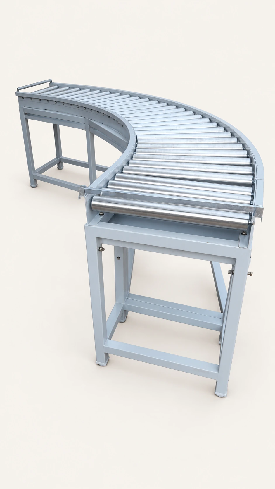 Curved Roller Conveyor — AI-cleaned product photograph