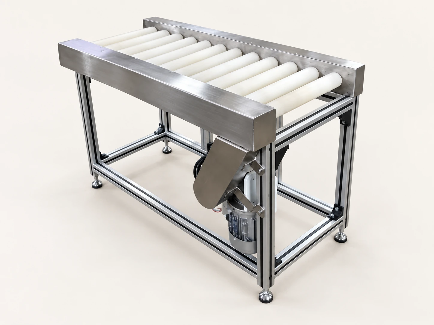 Motorised Roller Conveyor — AI-cleaned product photograph