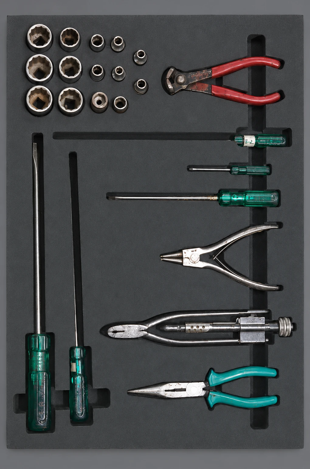 Tool Shadow Board — AI-cleaned product photograph