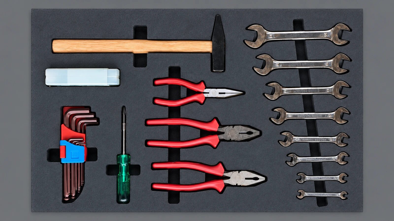 Tool Shadow Board — AI-cleaned product photograph